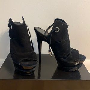 Jessica Simpson Black Platform High Heels Size 7